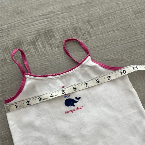 White and Pink Kids Tank Top - Picture 5 of 7